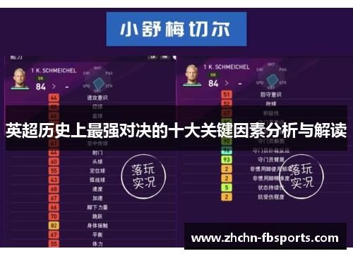 英超历史上最强对决的十大关键因素分析与解读 英超历史上最强对决的十大关键因素分析与解读